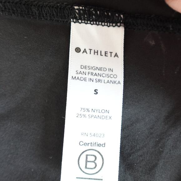 Athleta Black Racer Back Tank top and a Lululemon Gray/Brown Crop T shirt top - Picture 7 of 12